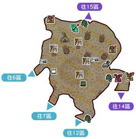 《怪物猎人：世界》大蚁冢荒地地图资源点一览