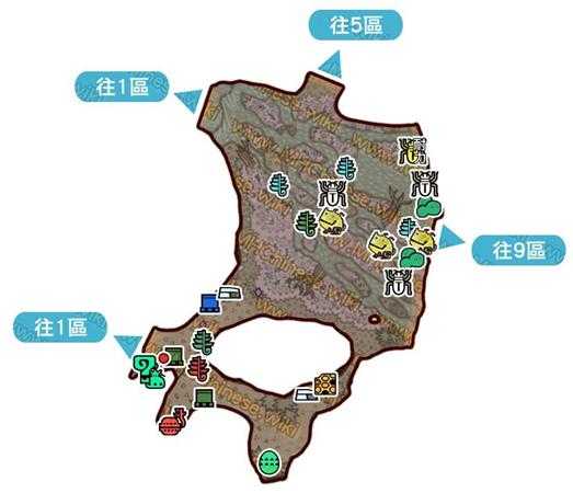 《怪物猎人：世界》大蚁冢荒地地图资源点一览