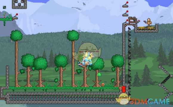 《泰拉瑞亚》全/半自动树场讲解