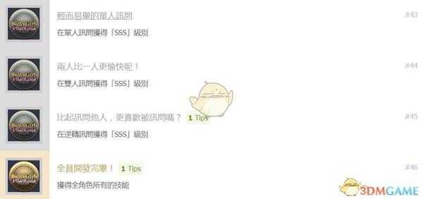 《子弹少女：幻想》中文奖杯列表一览