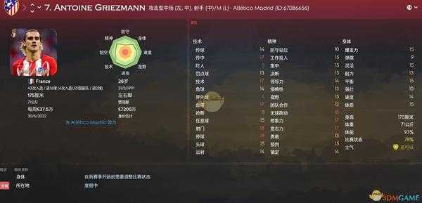 《足球经理2018》世界杯法国队核心球员能力剖析