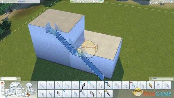《模拟人生4》楼梯扶手无缝连接建造方法