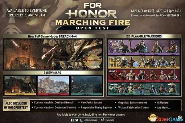 《荣耀战魂》“烈火行军”PC平台公测9月6日启动一览