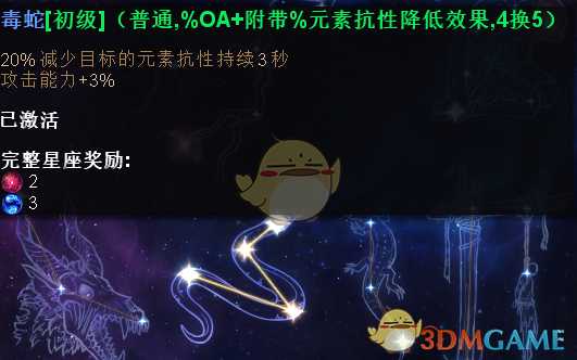 《恐怖黎明》星座系统解析心得