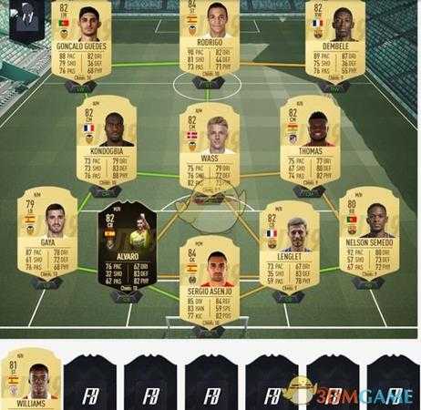 《FIFA 19》10W预算开荒阵容推荐