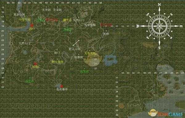 《绿色地狱》重要地点坐标位置介绍