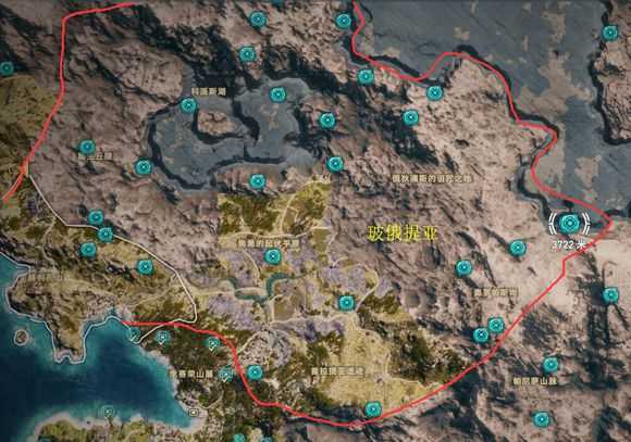 《刺客信条：奥德赛》全奥利哈钢地图位置一览