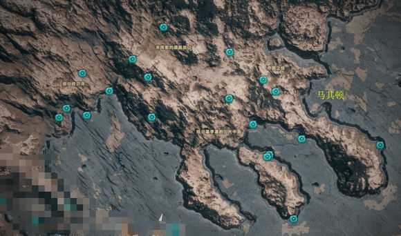 《刺客信条：奥德赛》全奥利哈钢地图位置一览