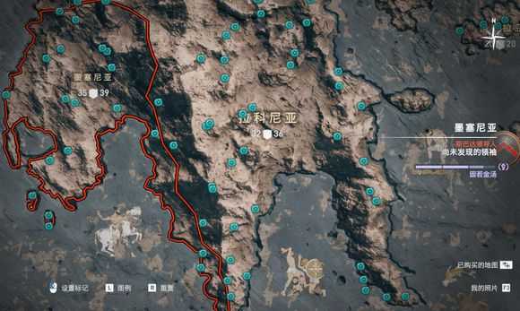 《刺客信条：奥德赛》全奥利哈钢地图位置一览