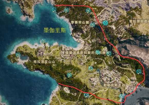 《刺客信条：奥德赛》全奥利哈钢地图位置一览