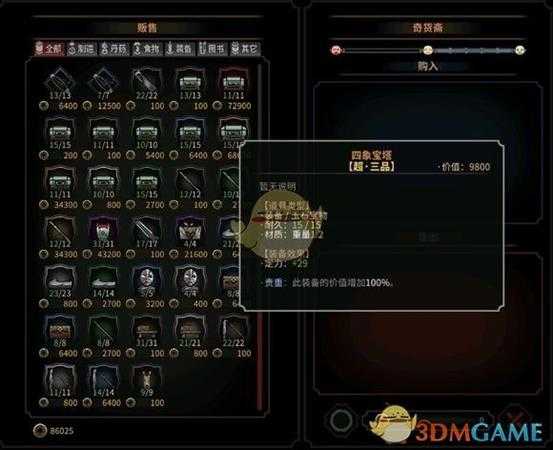 《太吾绘卷》各大势力商会售卖商品及作用分析