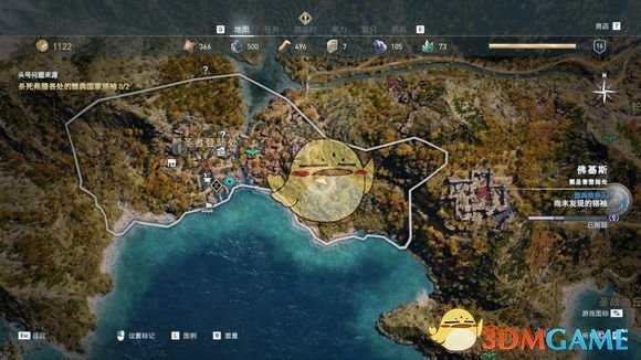 《刺客信条：奥德赛》部分谜题陶片位置一览