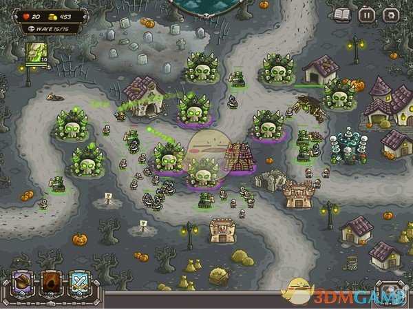 《王国保卫战：前线》万圣节关卡过关布置攻略