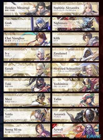 《灵魂能力6》目前登场人物一览