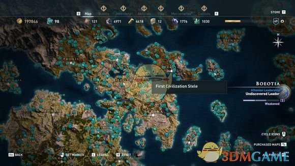 《刺客信条：奥德赛》全古墓位置一览