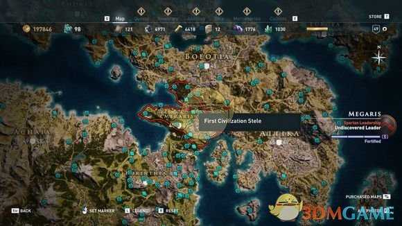 《刺客信条：奥德赛》全古墓位置一览