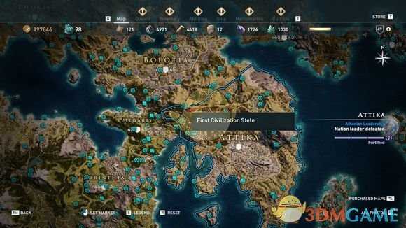 《刺客信条：奥德赛》全古墓位置一览