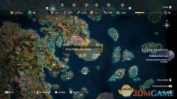 《刺客信条：奥德赛》全古墓位置一览