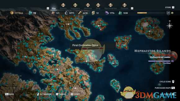 《刺客信条：奥德赛》全古墓位置一览