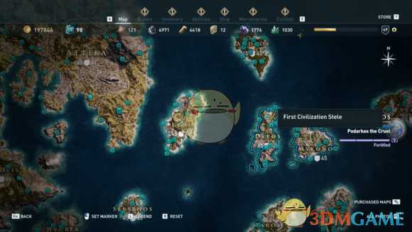 《刺客信条：奥德赛》全古墓位置一览