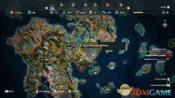 《刺客信条：奥德赛》全古墓位置一览