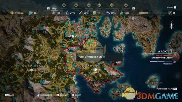 《刺客信条：奥德赛》全古墓位置一览