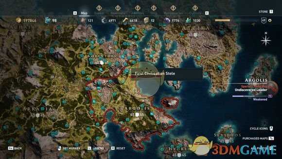 《刺客信条：奥德赛》全古墓位置一览