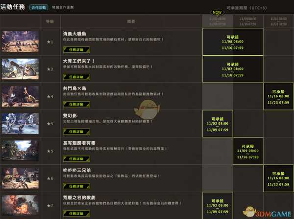《怪物猎人：世界》11月主机活动一览