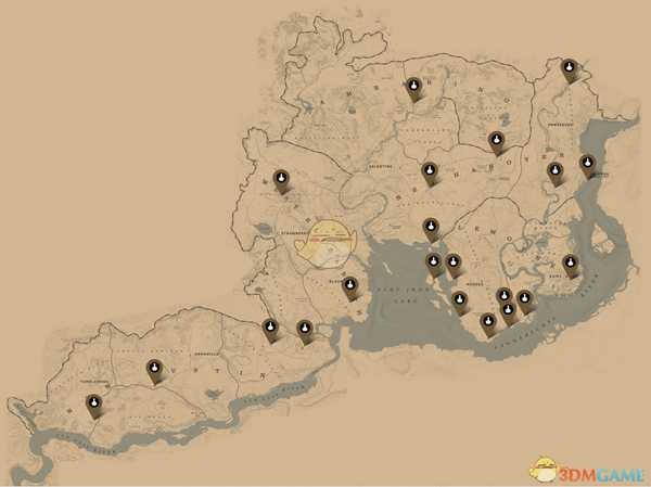 《荒野大镖客2》全朗姆酒位置一览