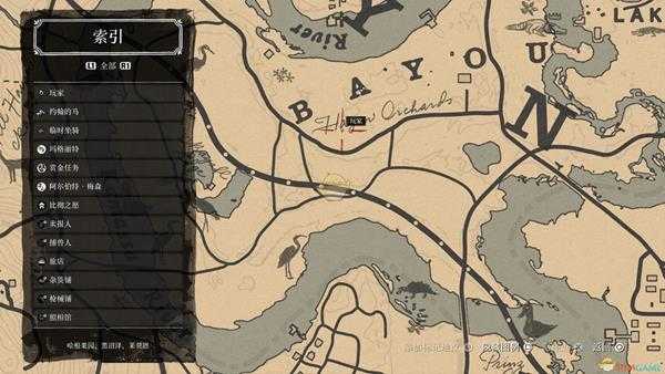 《荒野大镖客2》夜女兰精确位置分享