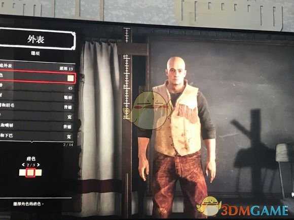 《荒野大镖客2》范迪塞尔捏脸数据分享