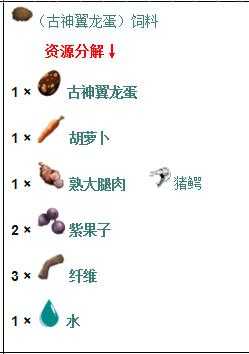 方舟古神翼龙吃什么饲料