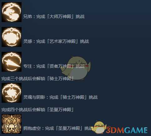 《空洞骑士》寻神者DLC进入方法及全成就指南