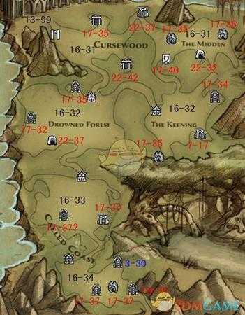 《阿玛拉王国：惩罚》全地图怪物等级一览