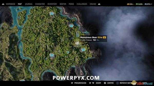 《孤岛惊魂：新曙光》残暴野猪狩猎位置指南