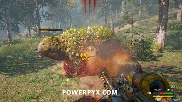 《孤岛惊魂：新曙光》残暴野熊狩猎位置指南