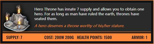 《Bannermen》建筑物属性一览