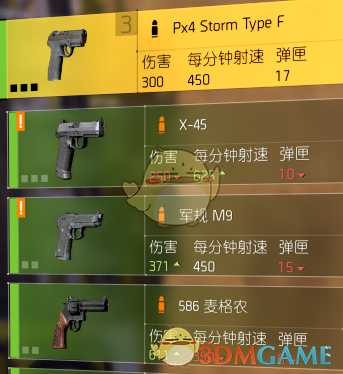 《全境封锁2》已知枪械一览