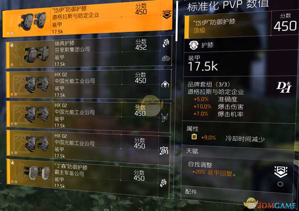 《全境封锁2》世界4PVP爆发吸血流配装介绍
