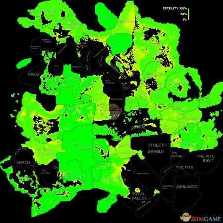 《剑士》土地肥沃度分布图一览