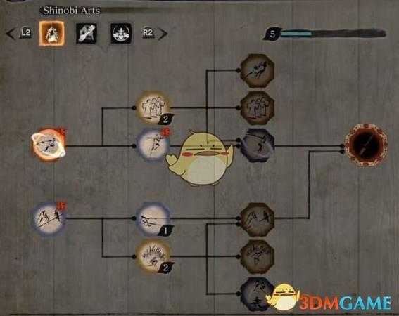 《只狼：影逝二度》忍者技能树一览