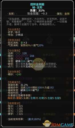 《太吾绘卷》少林派指法一览