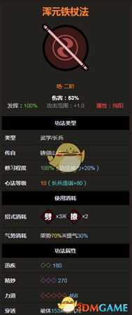 《太吾绘卷》长兵器绝二品之浑元铁杖法