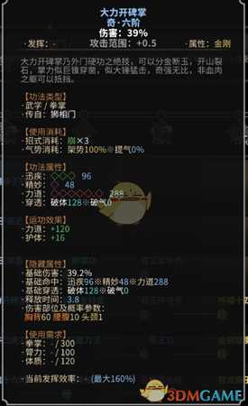 《太吾绘卷》狮相门拳掌功法一览