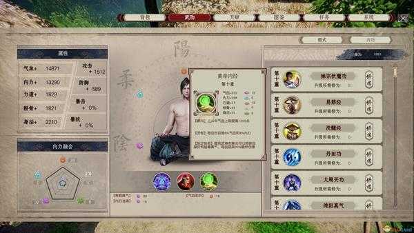 《武林志》黄帝内经属性一览