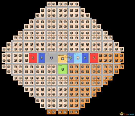 《纪元1800》城市布局图介绍