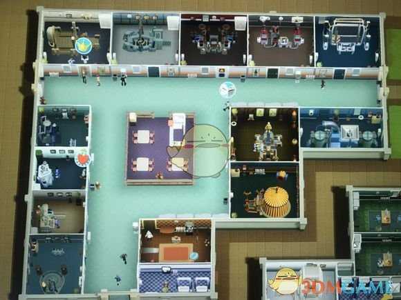 《双点医院》泡芙摩天塔三星布局分享