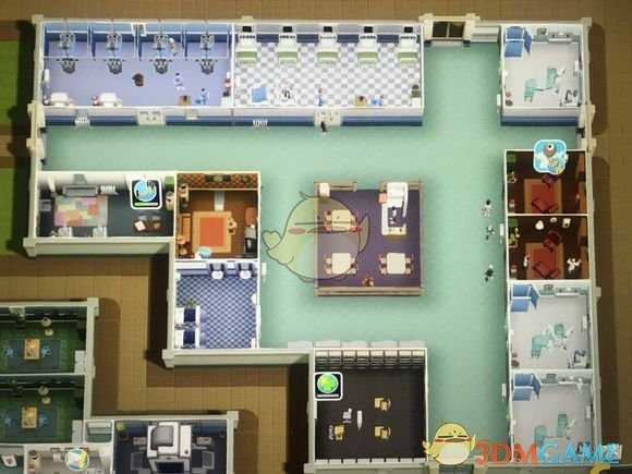 《双点医院》泡芙摩天塔三星布局分享