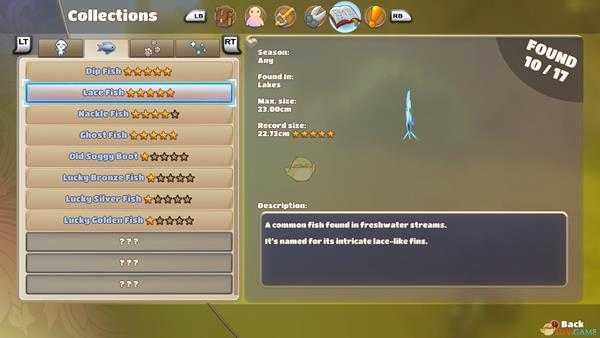 《在远方：追云者编年史》Lace Fish位置属性一览