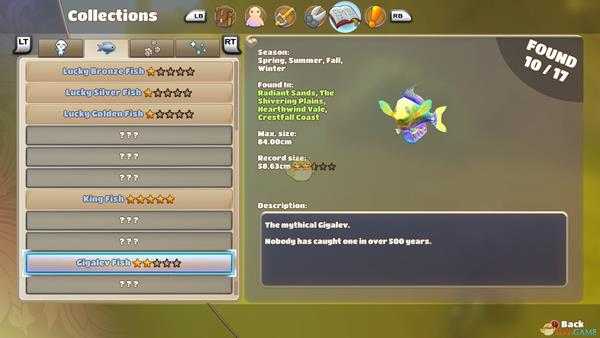 《在远方：追云者编年史》Gigalev Fish位置属性一览